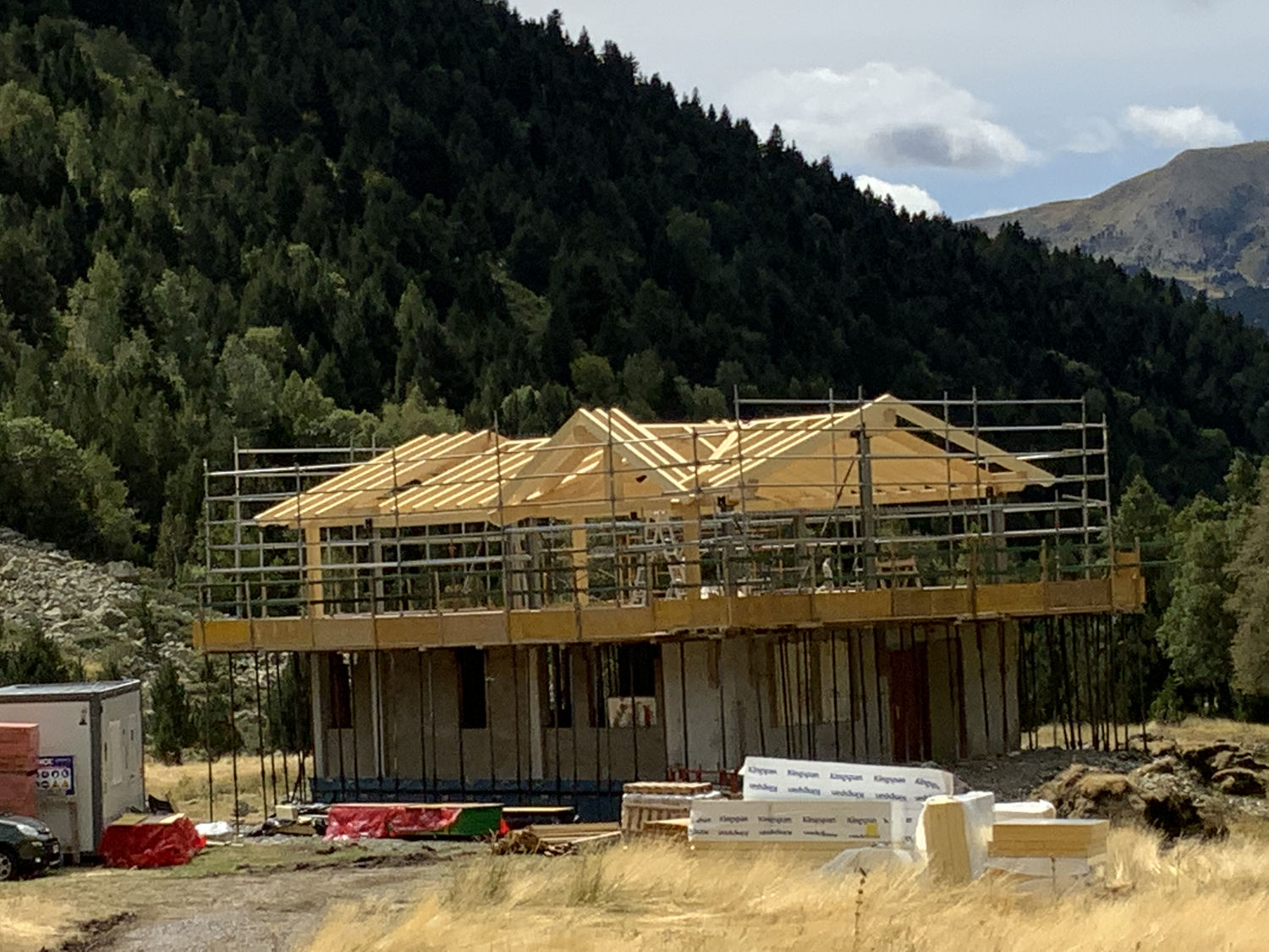 Coberta obra Vall d’Incles a 1850m altitud